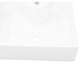 vidaXL Bathroom Sink Wash Basin Bath Sink Ceramic with Faucet Hole White Square