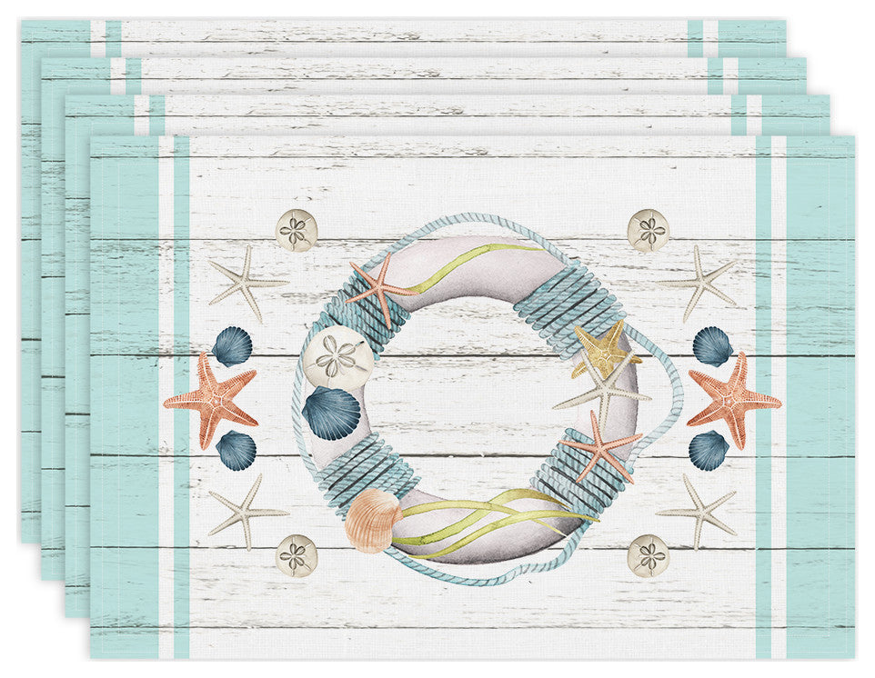 Laural Home Coastal Reef 13x19 Placemats