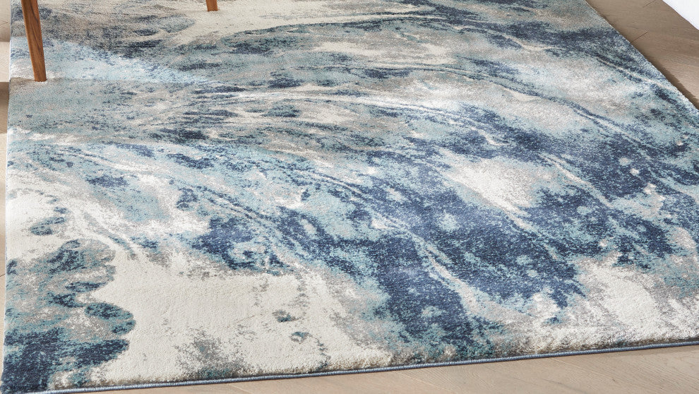 Nourison American Manor Blue/Ivory 4' x 6' Area Rug