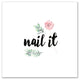 Nail It Canvas Wall Art, 12x12