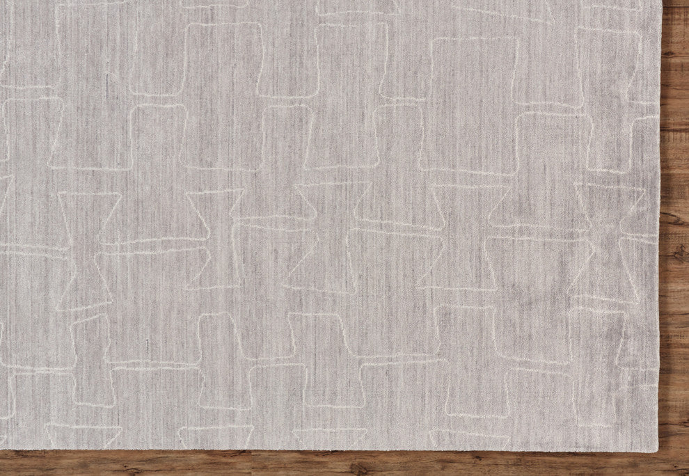 Weave & Wander Inger Taupe/Ivory 3'6"x5'6" Rug