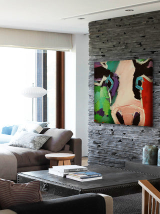 "Nelly" Painting Print on Wrapped Canvas, 40"x40"