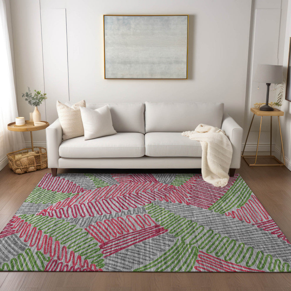 Indoor/Outdoor Sedona SN11 Fruity Machine Washable 9' x 12' Rug