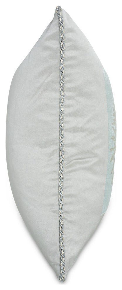 Regent 9-Piece Queen Velvet Comforter Set - Ice Blue