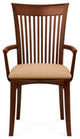 Copeland Sarah Upholstered Armchair, Cognac Cherry, Sand Microsuede