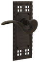 Craftsman Plate With Manor Lever, Oil-Rubbed Bronze, Left-Handed