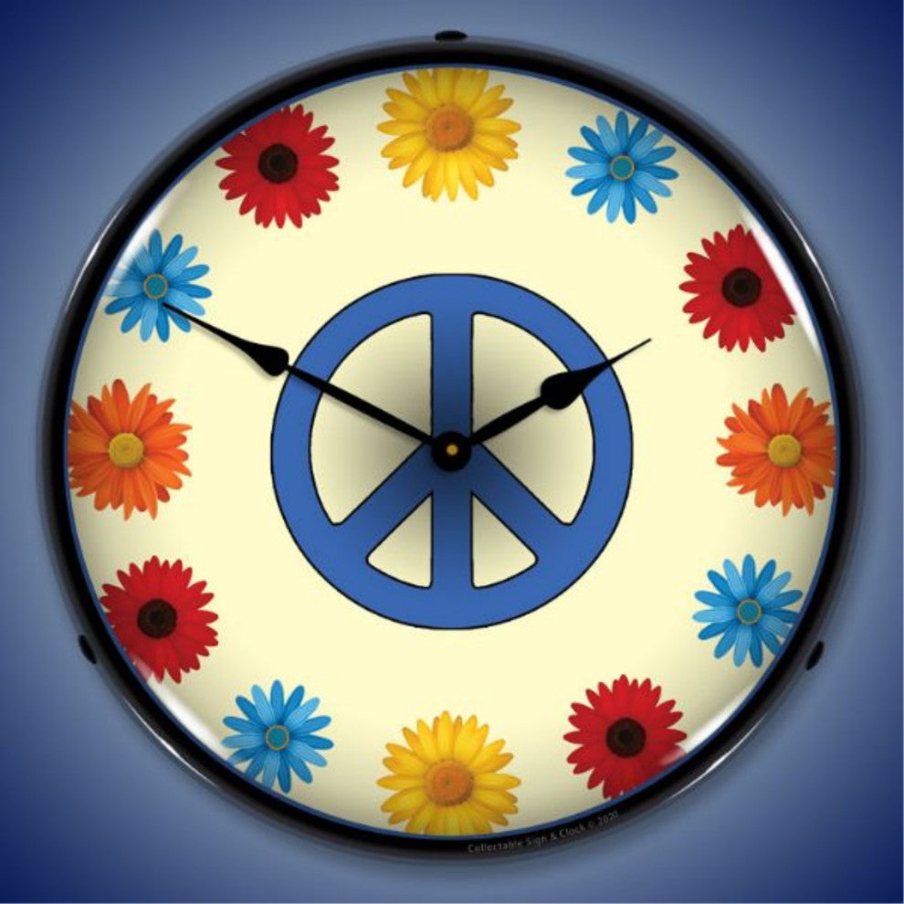 21021193 Flower Power Clock