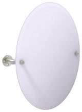 Pipeline Frameless Oval Wall Mounted Tilt Mirror, Satin Nickel