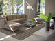 Skid-Resistant Area Rug, Mocha Brown Stripe, 4'x6'