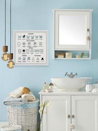 "Washing" Framed Painting Print, 18x18