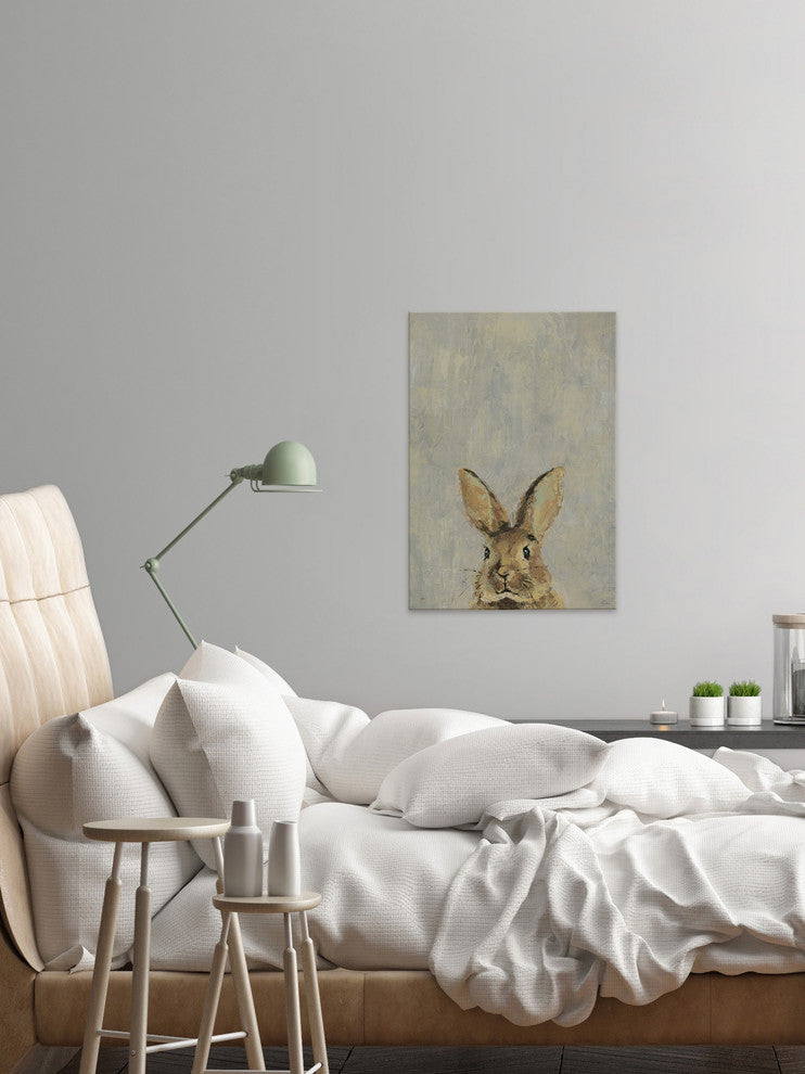 "What up Rabbit" Painting Print on Wrapped Canvas, 8"x12"