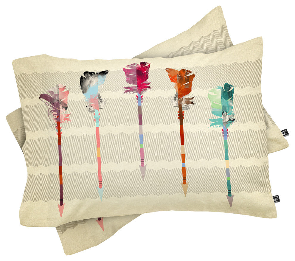 Deny Designs Iveta Abolina Feathered Arrows Pillow Shams, King