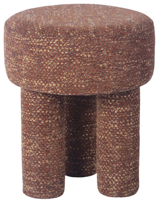 Claire Knubby Stool, Brown