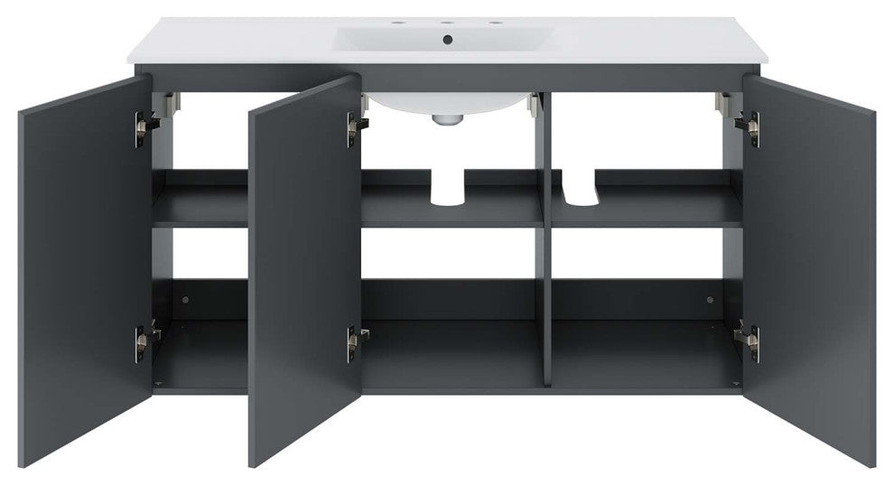 Bryn 48" Wall-Mount Bathroom Vanity