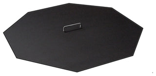 Octagonal Fire Pit Snuffer Cover, Galvanized, 38"