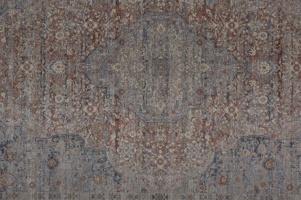 Weave & Wander Gilford Blue 2'8"x10' Power Loomed Area Rug