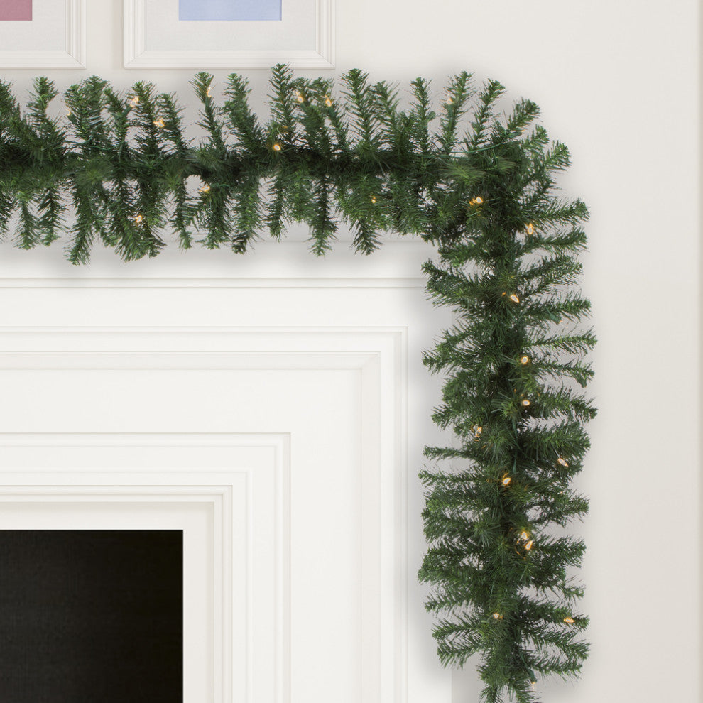 Vickerman A808810Led 9' Douglas Fir Christmas Garland, Warm White Led Lights