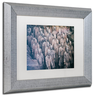 Philippe Hugonnard 'Terracotta I' Art, Silver Frame, White Matte, 14"x11"