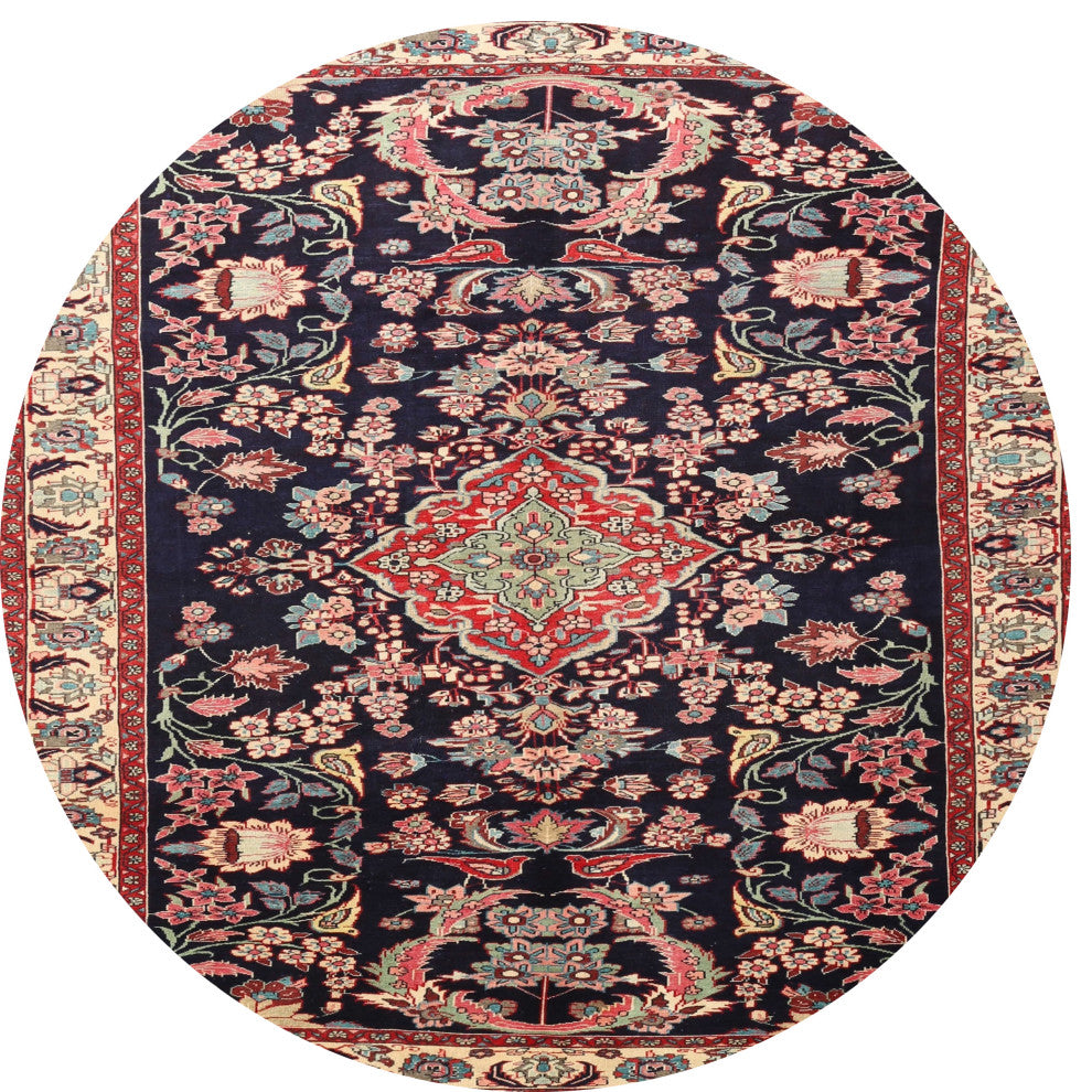 Ahgly Company Indoor Round Traditional Area Rugs, 4' Round