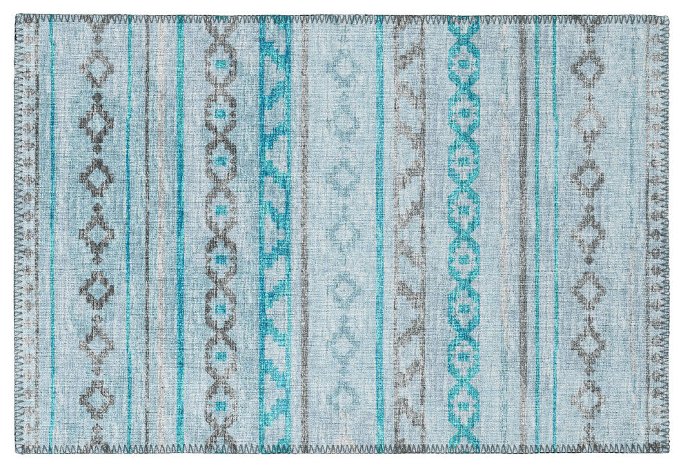 Indoor/Outdoor Sedona SN10 Skydust Machine Washable 1'8" x 2'6" Rug
