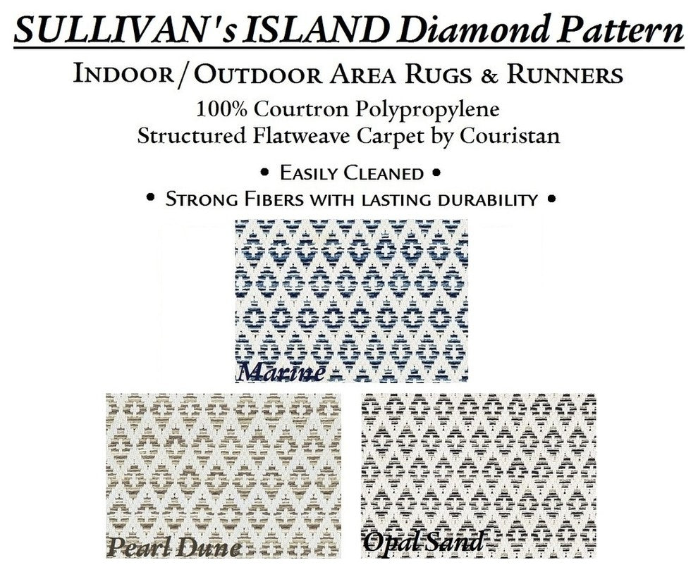 Sullivan's Island Accent Rug, Indoor/Outdoor, Pearl Dune, Round 9'