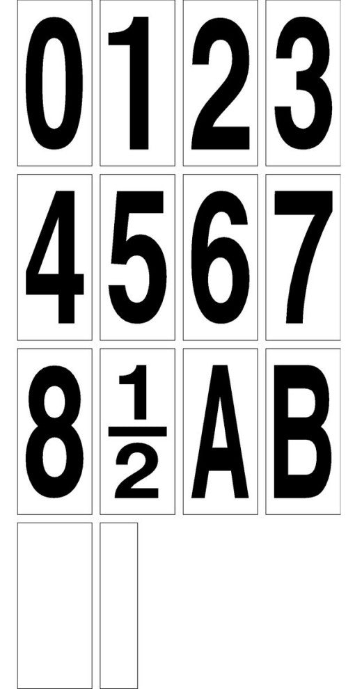 Address Numbers For P5968 Address Lights Ten "2" In Package, White