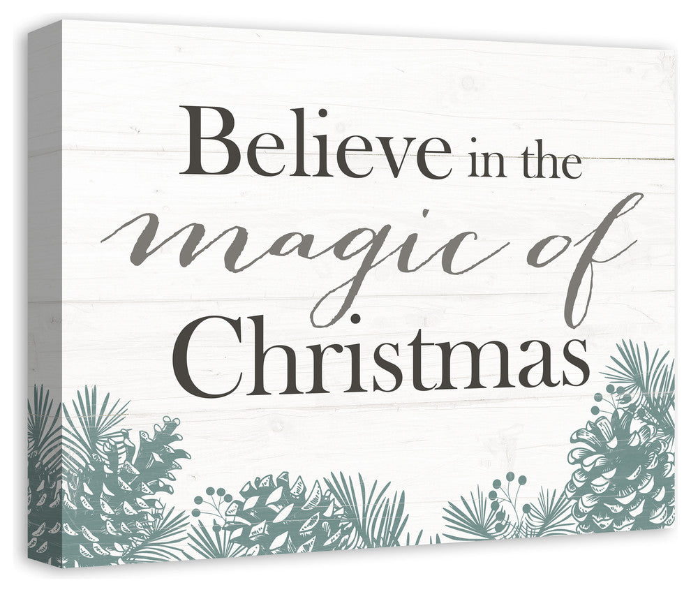 Believe in the Magic of Christmas Canvas Wall Art, 16"x20"