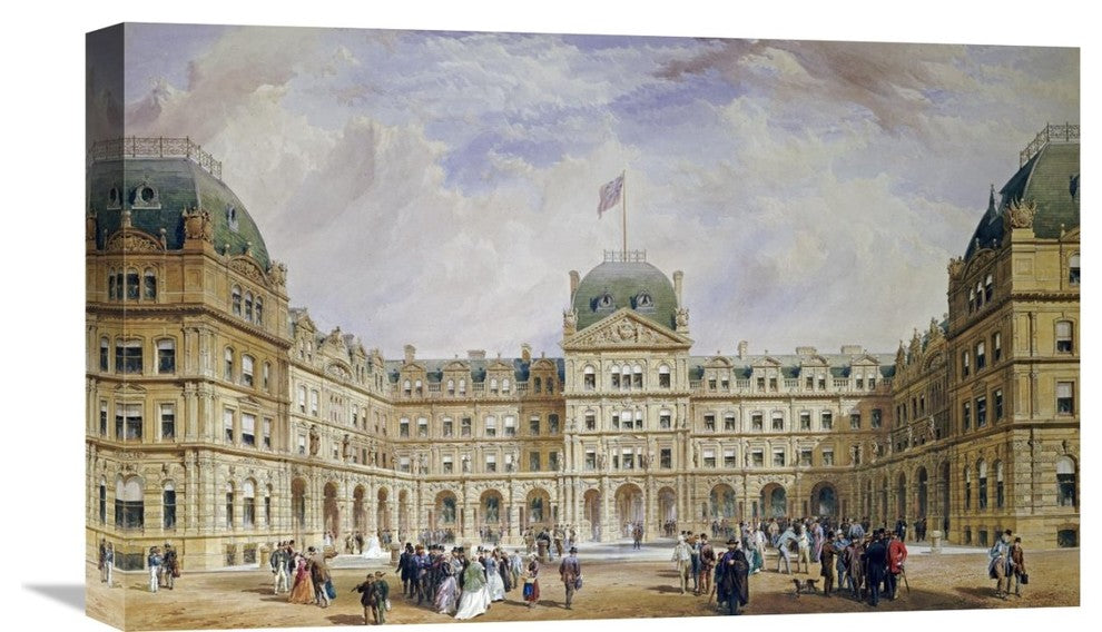 "The Quadrangle of The New Liverpool Exchange" Artwork, 22" x 13"