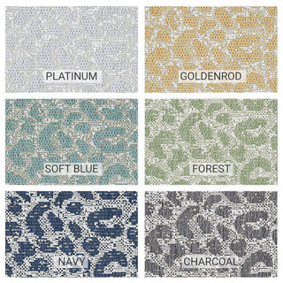 Vumbura Plains Area Rug, Indoor, Outdoor, Accent Carpet, Charcoal, 3'x9'