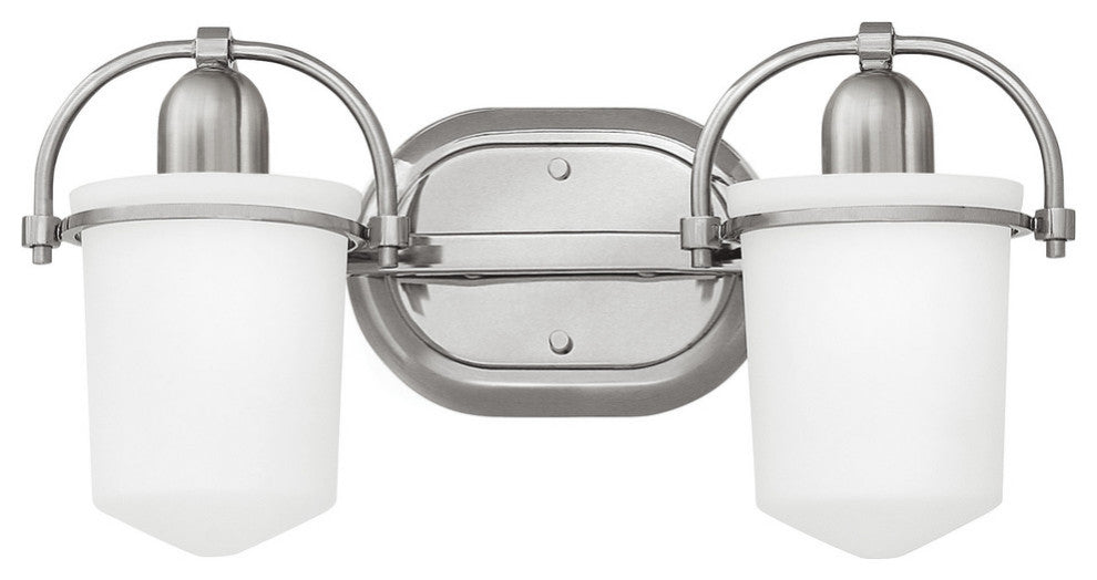 Hinkley Clancy Bath 2-Light Vanity, Brushed Nickel