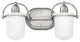Hinkley Clancy Bath 2-Light Vanity, Brushed Nickel
