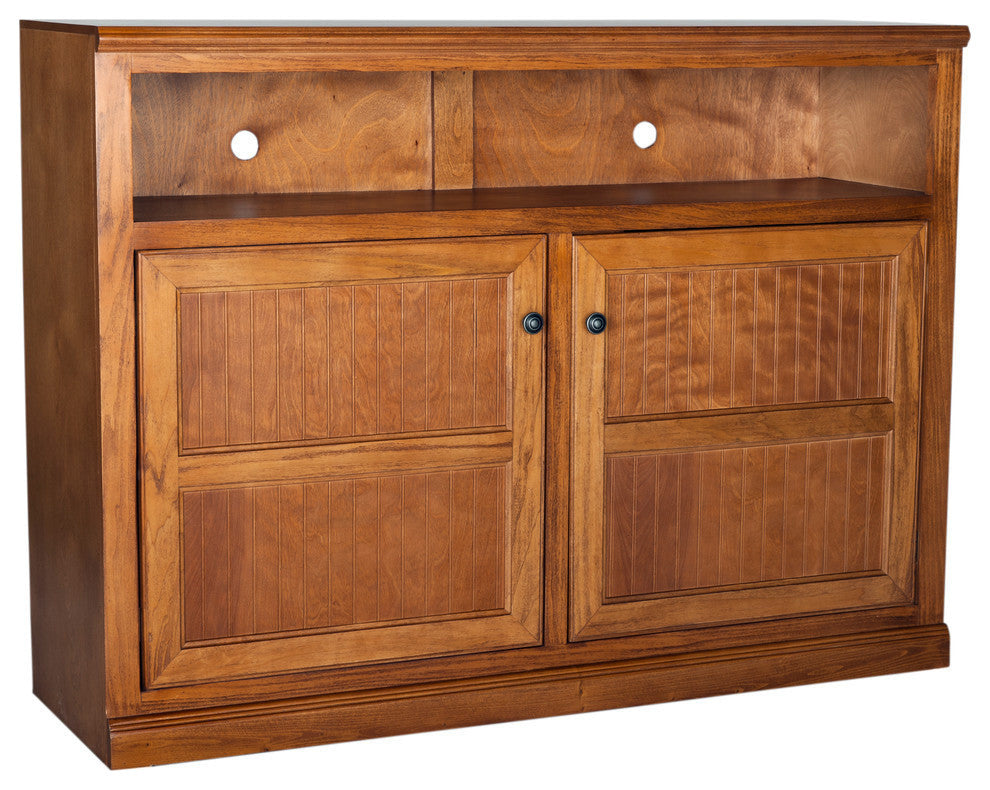 Eagle Furniture 55" Coastal Entertainment Console, Burnt Cinnamon