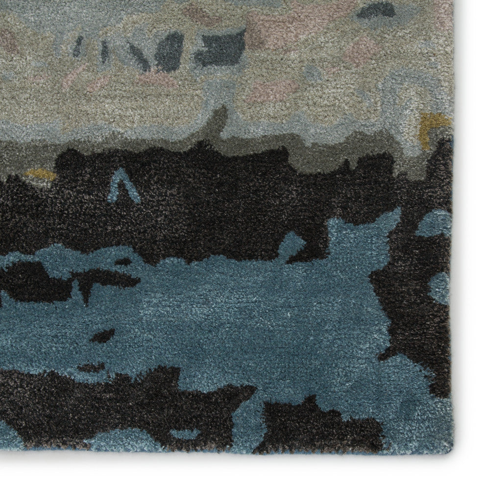 Jaipur Living Benna Handmade Abstract Black/ Green Area Rug 12'X15'