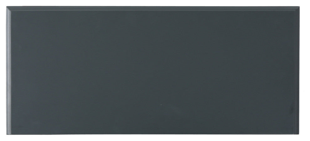 GDF Studio Melee Fir Wood Double Door Cabinet With Mirrored Accents, Charcoal Gray