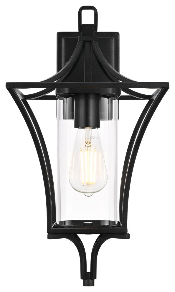 Home Living 9.5" Outdoor Wall Sconce, Black