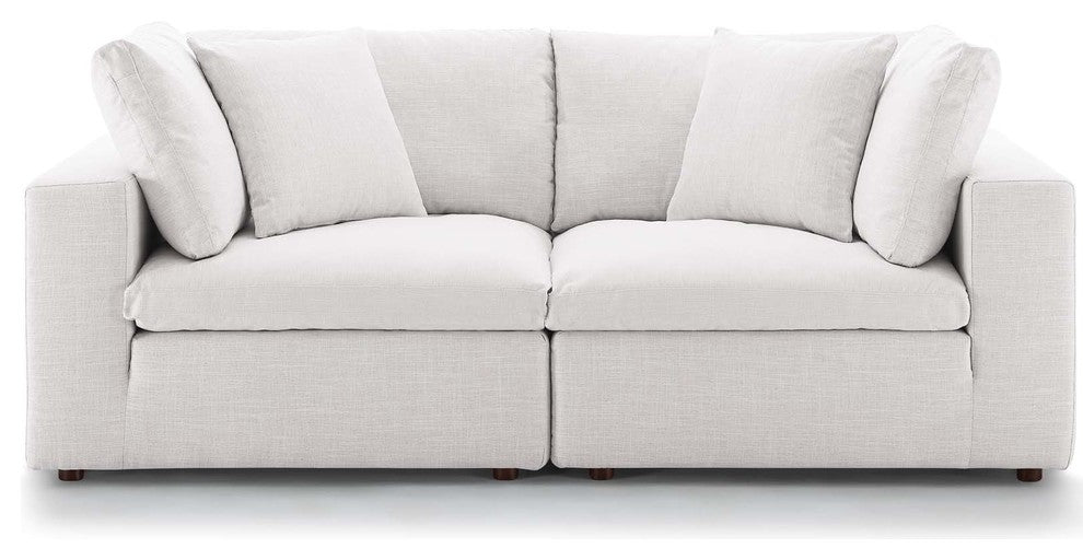 Commix Down Filled Overstuffed 2 Piece Sectional Sofa Set