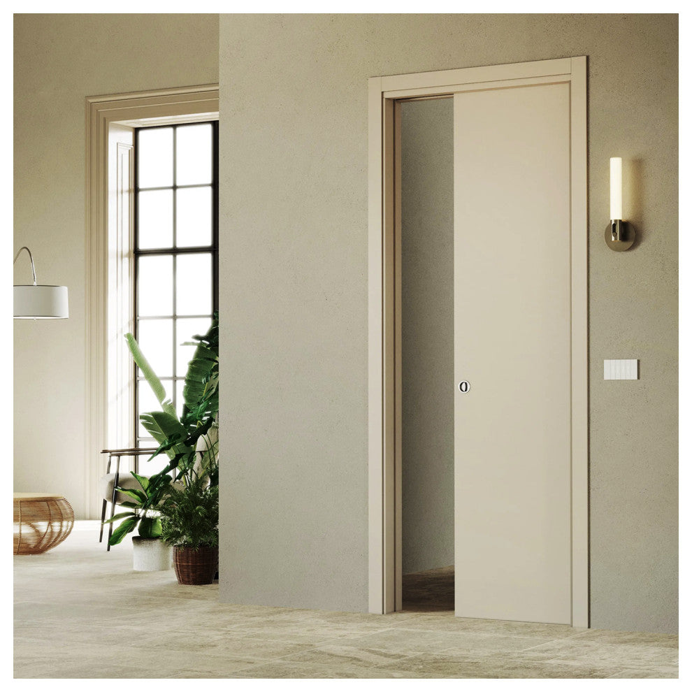 Nuk3y Pocket Door Frame Kit with Two-Way Soft Close, 80", Up to 88lb