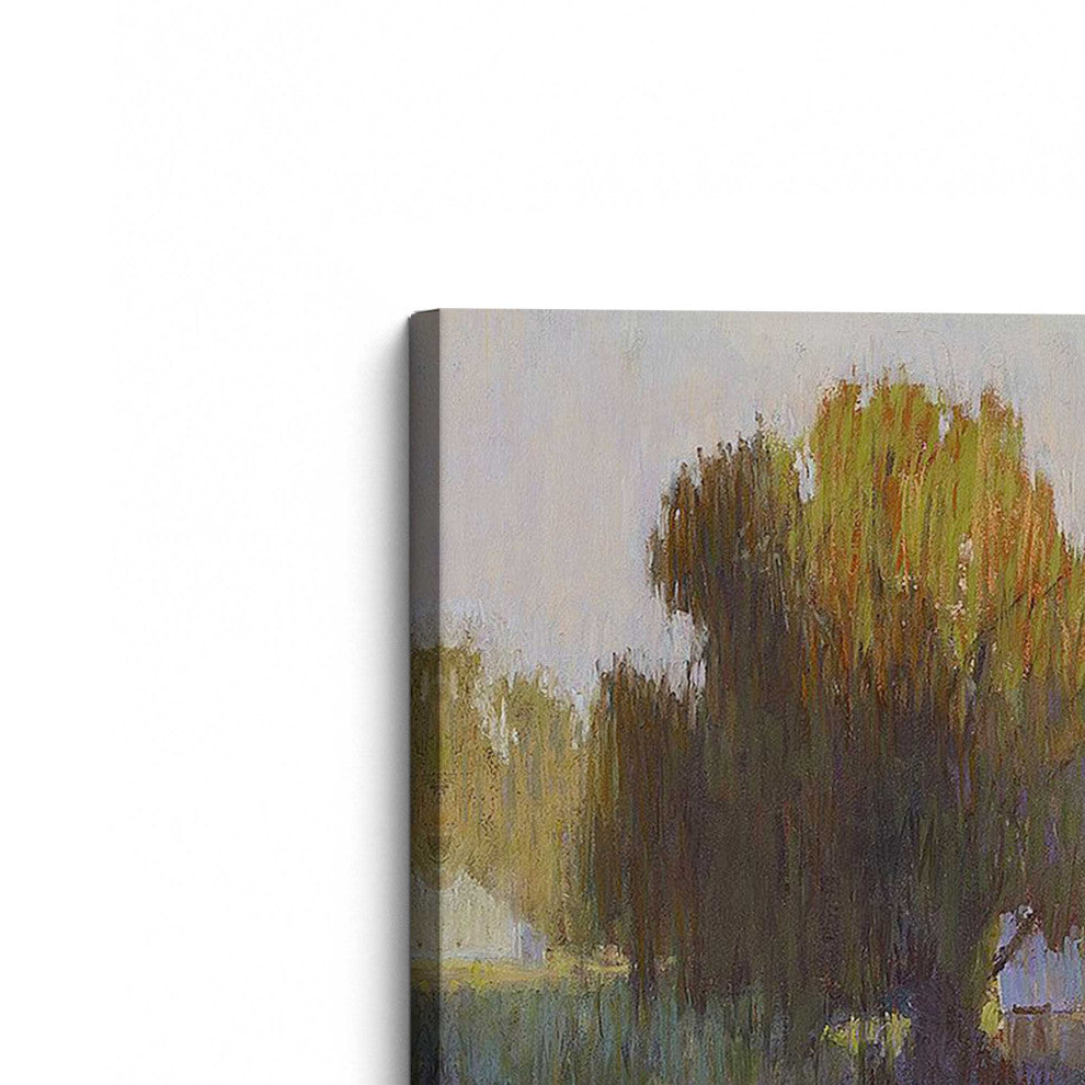 "Dawn's Rustic Charm" - A Canvas Print Celebrating Countryside Serenity