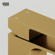 VIGO Dunn 6" H Single Handle Single Hole Bathroom Faucet, Matte Brushed Gold, Without Extras