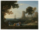 "Coast View with the Abduction of Europa" Paper Print by Claude Lorrain, 34"x26"