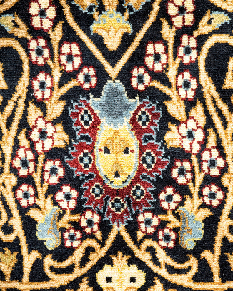 Mogul, One-of-a-Kind Hand-Knotted Area Rug Black, 6'2"x9'3"