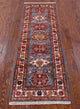 Runner Handmade Geometric Super Kazak Wool Rug 1' 11" X 6' 2" Q10298