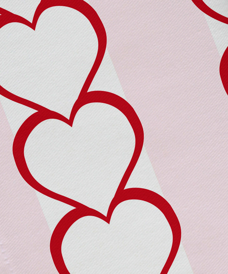 Valentine Print Napkin, Red, Set of 4