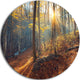 Crimean Mountains At Sunset, Landscape Photo Round Wall Art, 11"
