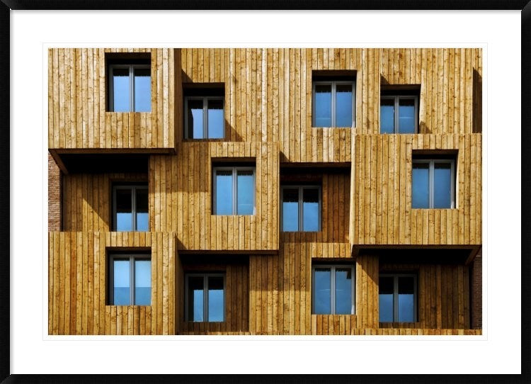 "Little Boxes" Framed Digital Print by Linda Wride, 44x32"