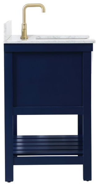 Home Living 22" Farmhouse Blue-Light Bathroom Vanity