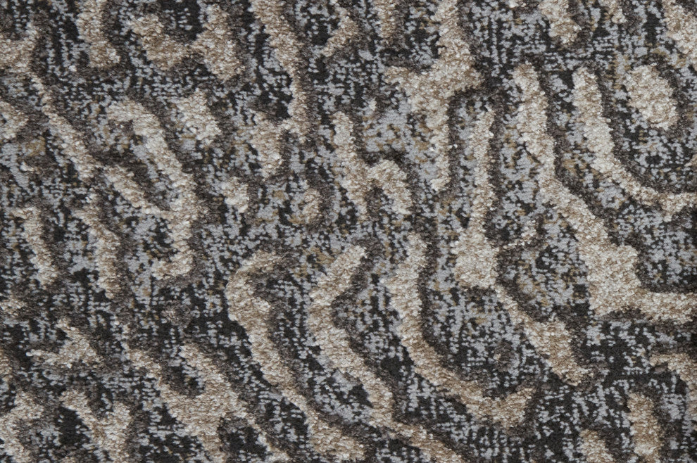 Weave & Wander Kayden Beige/Charcoal Gray Rug, 5' X 8'
