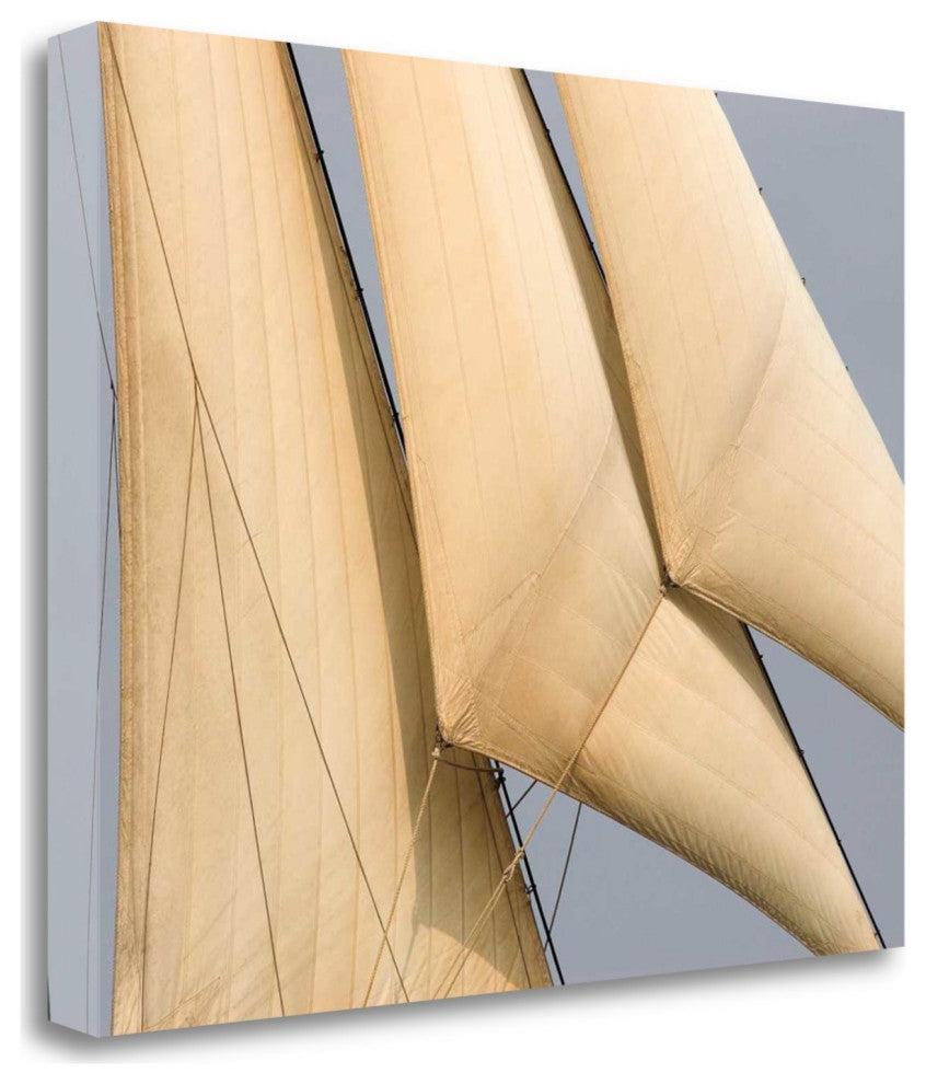28" White Lateen Sails Giclee Wrap Canvas Wall Art