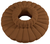 Arc Upholstered Outward Curved Modular Sectional, Saddle, 8-Piece: Reverse Corner (8), Velvet