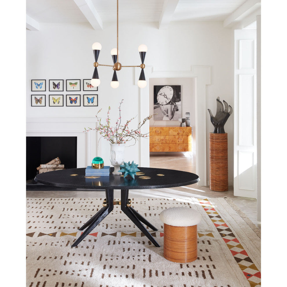 Trocadero Dining Table, Ebonized Oak